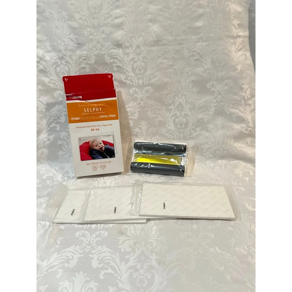 Canon Color Ink & Postcard Photo Paper Set for Selphy CP910 CP820 CP1000